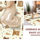 Ultra Soft Area Rug, Non Slip, Stain Resistant, Washable Area Rugs for Living Room, Bedroom, Serene Creamy Nature Inspired Look(Beige)