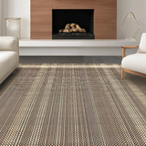 Ultra Soft Area Rug, Non Slip, Stain Resistant, Washable Area Rugs for Living Room, Bedroom, Sophisticated Warm Toned Arrangement(Beige)