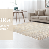 Ultra Soft Area Rug, Non Slip, Stain Resistant, Washable Area Rugs for Living Room, Bedroom, Sleek Abstract Earthy Hues(Beige)