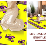 Ultra Soft Area Rug, Non Slip, Stain Resistant, Washable Area Rugs for Living Room, Bedroom, Playful Lobster Patterned Decor(Yellow)