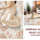 Whimsical Floral Ogee Design(Ivory)