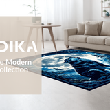 Enchanting Nighttime Wilderness Decor(Blue)