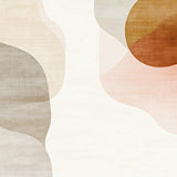 Beige Dreamscape Area Abstract Indoor Accent(Beige)