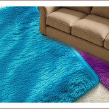Ultra Soft Area Rug, Non Slip, Stain Resistant, Washable Area Rugs for Living Room, Bedroom, Fluffy Pastel Blue Girls Nursery Rug(Blue)