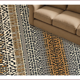 Ultra Soft Area Rug, Non Slip, Stain Resistant, Washable Area Rugs for Living Room, Bedroom, Chic Earthy Animal Motif(Brown)