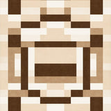 Ultra Soft Area Rug, Non Slip, Stain Resistant, Washable Area Rugs for Living Room, Bedroom, Contour Chequered Area Modern Brown Beige Palette(Beige)