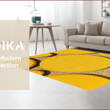 Ultra Soft Area Rug, Non Slip, Stain Resistant, Washable Area Rugs for Living Room, Bedroom, Bright Yellow Non-Shedding Entryway Accent Rug(Yellow)