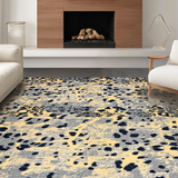 Ultra Soft Area Rug, Non Slip, Stain Resistant, Washable Area Rugs for Living Room, Bedroom, Sleek Contemporary Wildlife Design(Beige)