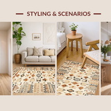 Elegant Vintage Floral Geometry(Beige)
