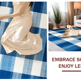 Contemporary Space Dyed Plaid Visual(Blue)