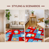 Joyful Kid Centric Educational Layout(Red)