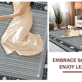Ultra Soft Area Rug, Non Slip, Stain Resistant, Washable Area Rugs for Living Room, Bedroom, Contemporary Trellis in Earth Tones(Gray)
