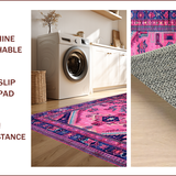 Ultra Soft Area Rug, Non Slip, Stain Resistant, Washable Area Rugs for Living Room, Bedroom, Rustic Pink Cowgirl Aesthetic(Pink)