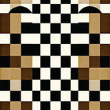 Ultra Soft Area Rug, Non Slip, Stain Resistant, Washable Area Rugs for Living Room, Bedroom, Stylish Tan Black Checker Area Duo for Chic Home Decor(Black)