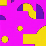 Ultra Soft Area Rug, Non Slip, Stain Resistant, Washable Area Rugs for Living Room, Bedroom, Artistic Urban Pop Culture Design(Pink)