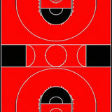 Dynamic Court Inspired Graphic Style(Red)