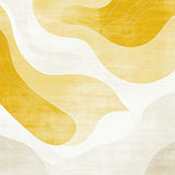 Ultra Soft Area Rug, Non Slip, Stain Resistant, Washable Area Rugs for Living Room, Bedroom, Stylish Washable Area Rug with Artistic Swirls in Soft Neutral Colors(Yellow)