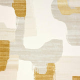 Non Shedding Artistic Beige Cream Abstract(Beige)