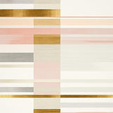 Mid Century Rainbow Stripes Area with Subtle Gradient and Abstract Bands(Beige)