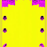 Ultra Soft Area Rug, Non Slip, Stain Resistant, Washable Area Rugs for Living Room, Bedroom, Dazzling Multicolor Skull Fusion(Yellow)