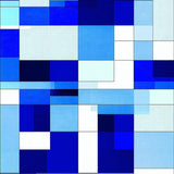 Ultra Soft Area Rug, Non Slip, Stain Resistant, Washable Area Rugs for Living Room, Bedroom, Dynamic Modernist Shape Interaction(Blue)