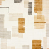 Ultra Soft Area Rug, Non Slip, Stain Resistant, Washable Area Rugs for Living Room, Bedroom, Serenity Plush With Abstract Brushstroke(Ivory)