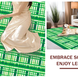 Lively Geometric Green Tiled Artistry(Green)