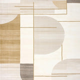 Ultra Soft Area Rug, Non Slip, Stain Resistant, Washable Area Rugs for Living Room, Bedroom, Modern Minimalist Beige Area With Geometric Abstract(Beige)