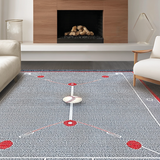 Cheerful Round with Athletic Motif(Gray)