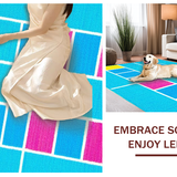 Ultra Soft Area Rug, Non Slip, Stain Resistant, Washable Area Rugs for Living Room, Bedroom, Dynamic Cheerful Learning Environment(Blue)
