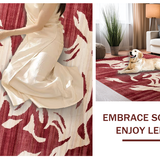 Ultra Soft Area Rug, Non Slip, Stain Resistant, Washable Area Rugs for Living Room, Bedroom, Vintage Tiger Ethnic Aesthetic(Red)