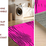 Ultra Soft Area Rug, Non Slip, Stain Resistant, Washable Area Rugs for Living Room, Bedroom, Bold Abstract Animal Print Style(Pink)