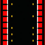 Contemporary Bold Track Motif(Red)