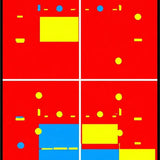 Color Splash Educational Play Surface(Red)