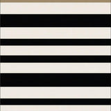 Ultra Soft Area Rug, Non Slip, Stain Resistant, Washable Area Rugs for Living Room, Bedroom, Contemporary Floor Mat Striped Area(Black)