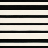 Bold Stripe Area Black & Beige Horizontal Band(Black)