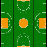 Sporty Monochrome Basketball Aesthetic(Green)