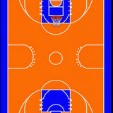 Ultra Soft Area Rug, Non Slip, Stain Resistant, Washable Area Rugs for Living Room, Bedroom, Striking Athletic Field Imagery(Orange)
