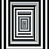 Boho Chic Black & White Checkered Area Modern Design(Black)