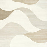 Beige Coral Velvet Area with Non Slip Backing and Quick Dry Design(Beige)