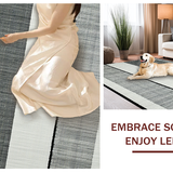 Ultra Soft Area Rug, Non Slip, Stain Resistant, Washable Area Rugs for Living Room, Bedroom, Woven Black White Stripe Rug: Contemporary Home Decor Carpet(Gray)