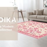 Chic Light Blue Medallion Design(Beige)