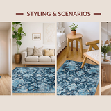 Charming Vintage Botanical Design(Blue)