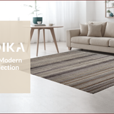 Ultra Soft Area Rug, Non Slip, Stain Resistant, Washable Area Rugs for Living Room, Bedroom, Stylish Modern Tiled Pattern(Gray)