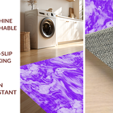 Ultra Soft Area Rug, Non Slip, Stain Resistant, Washable Area Rugs for Living Room, Bedroom, Stylish Contemporary Blended Tones(Purple)