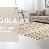 Ultra Soft Area Rug, Non Slip, Stain Resistant, Washable Area Rugs for Living Room, Bedroom, Organic Simple Patterned Texture(Beige)