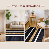 Luxurious Graphic Patterned Appeal(Black)