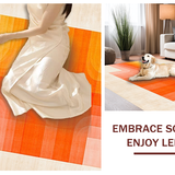 Ultra Soft Area Rug, Non Slip, Stain Resistant, Washable Area Rugs for Living Room, Bedroom, Eclectic Colorful Contemporary Fusion(Orange)