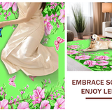 Colorful Whimsical Floral Composition(Green)