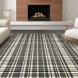 Farmhouse Abstract Black and Beige Design(Beige)